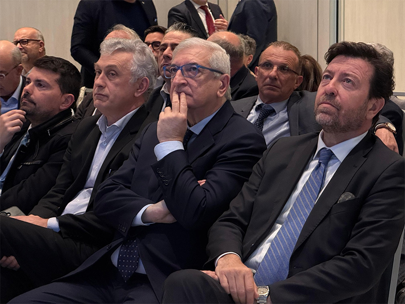 A partire da destra; Tommaso Foti, Raffaele Drei, Francesco Milza e Alessio Mammi